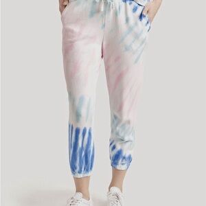 Splendid Tie-Dye Joggers - Pink and Blue